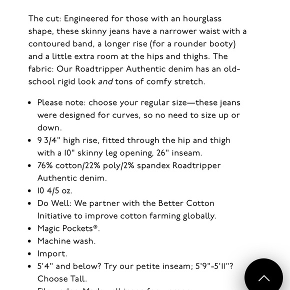 Madewell Petite Curvy Roadtripper Authentic Skinny Jeans in Vinton Wash NWT - Picture 10 of 12